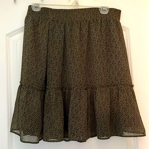 Large LOFT animal-print skirt- fully lined
